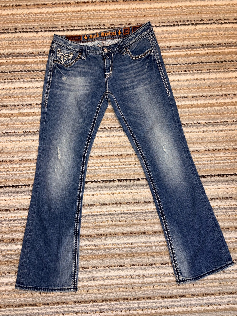 Rock Revival Liberty Easy Boot Jeans Size 30 Inseam 32